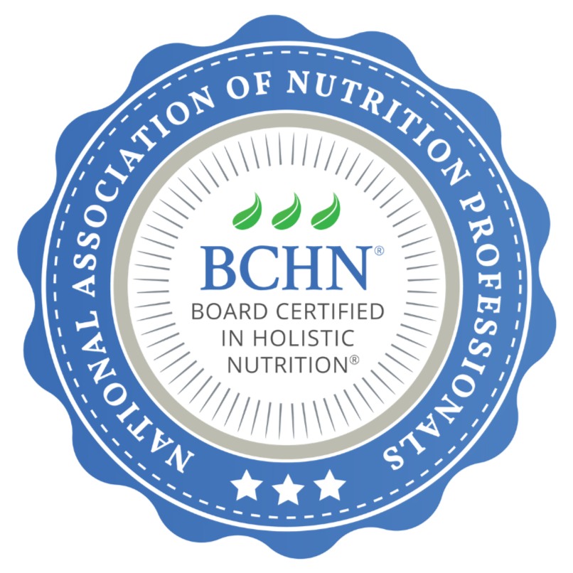Board Certified in Holistic Nutrition badge