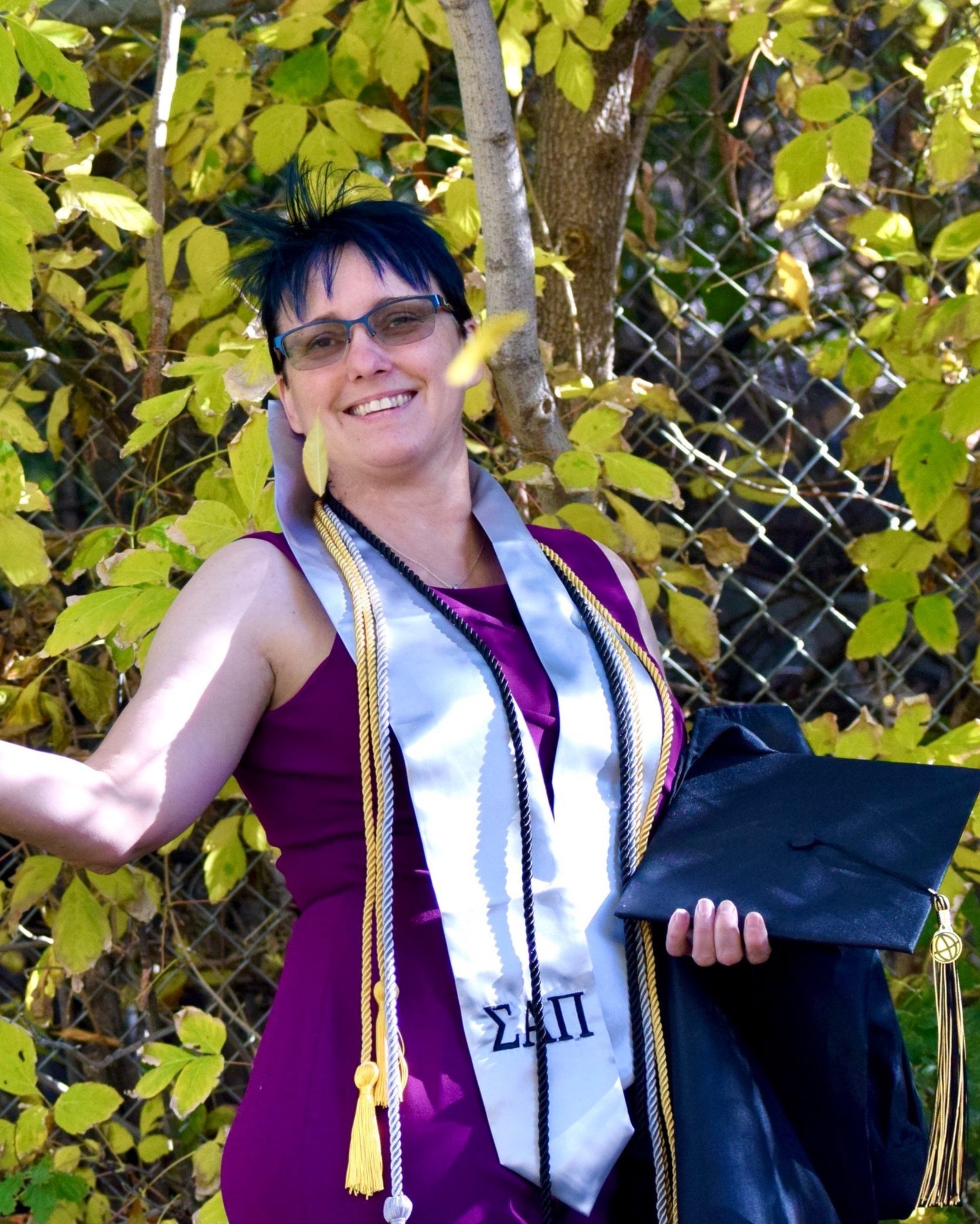 Tania at her nutrition degree graduation