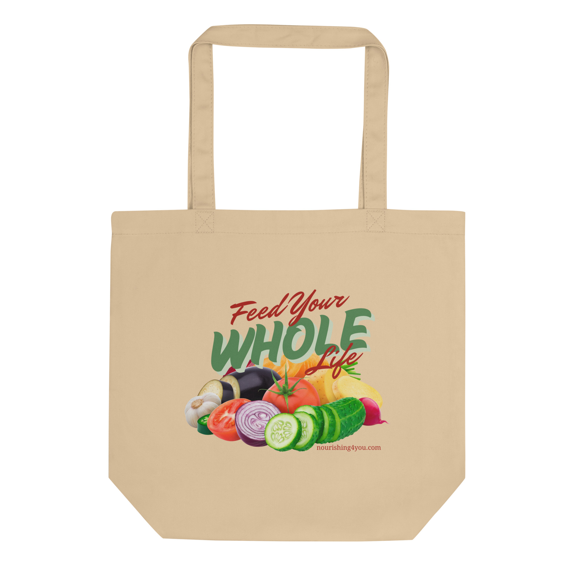 Feed Your Whole Life Tote Bag, Garden Harvest - Image 4