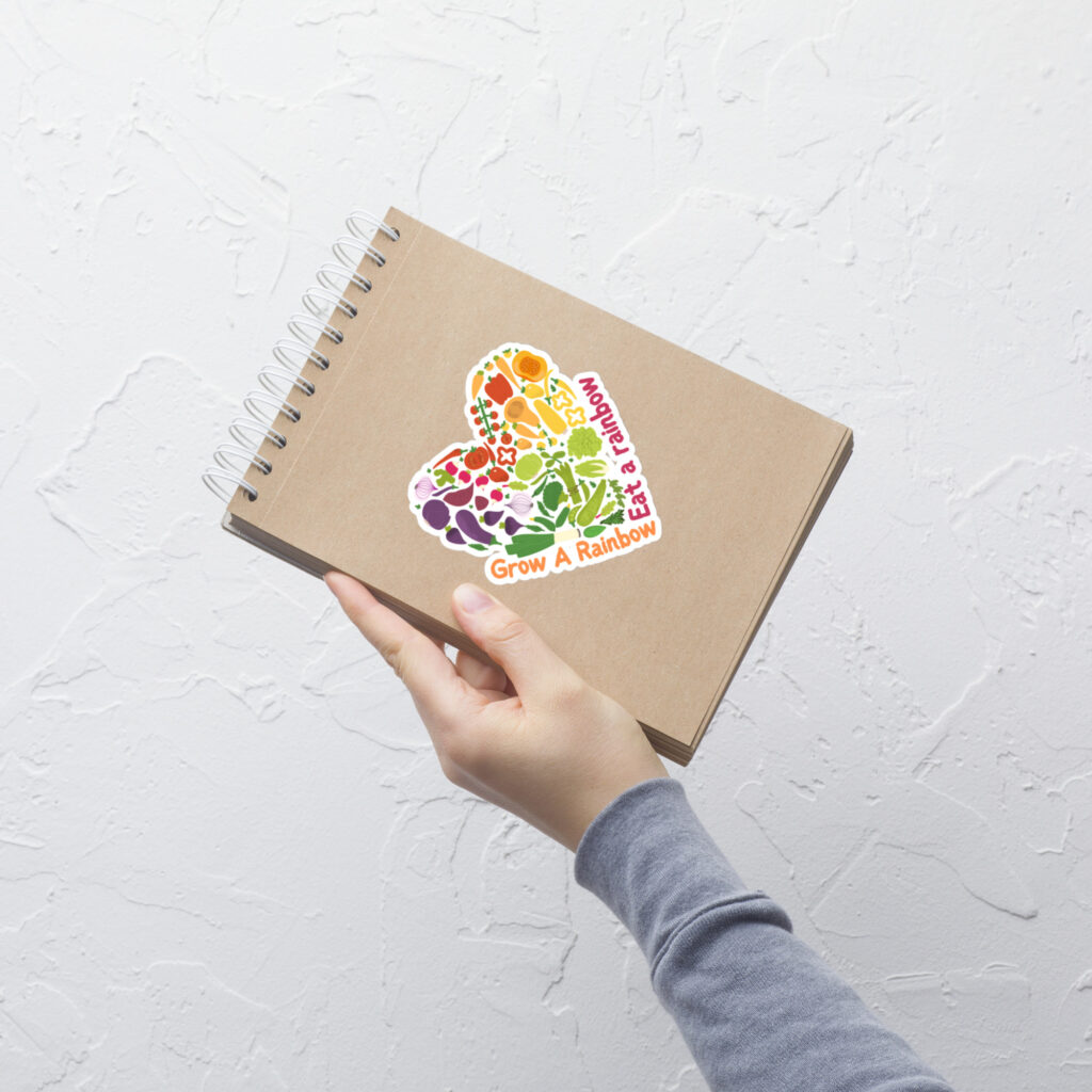 Grow a Rainbow, Eat a Rainbow Sticker