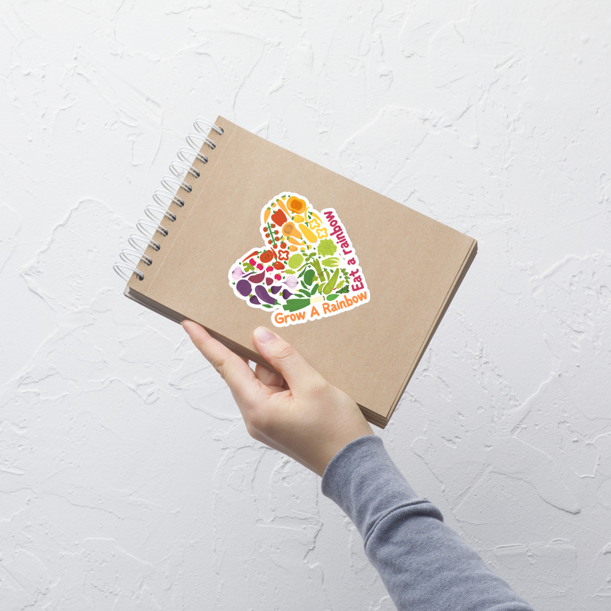 Grow a Rainbow, Eat a Rainbow Sticker
