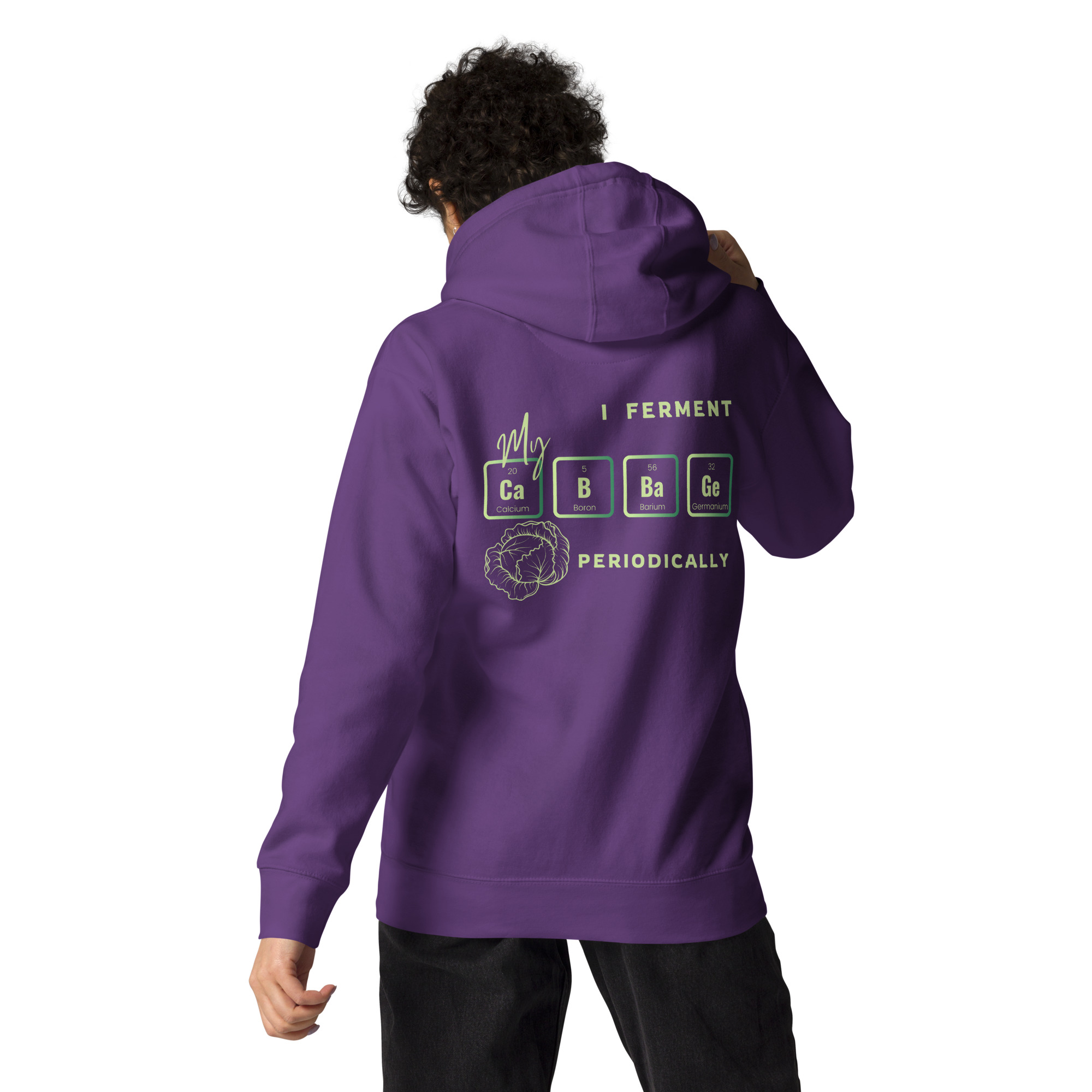 I Ferment My Cabbage Periodically Hoodie - Image 13